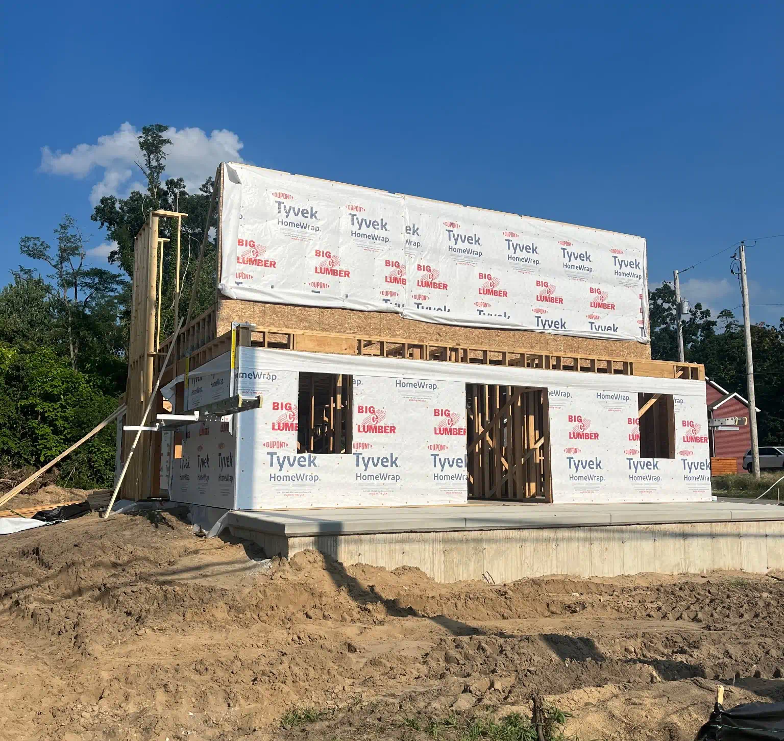 New house construction about image
